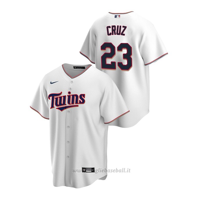 Maglia Baseball Uomo Minnesota Twins Nelson Cruz Replica Primera Bianco